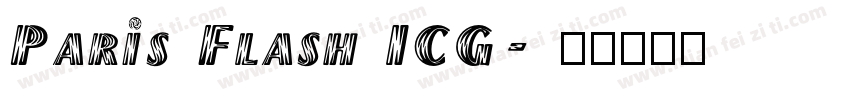 Paris Flash ICG字体转换